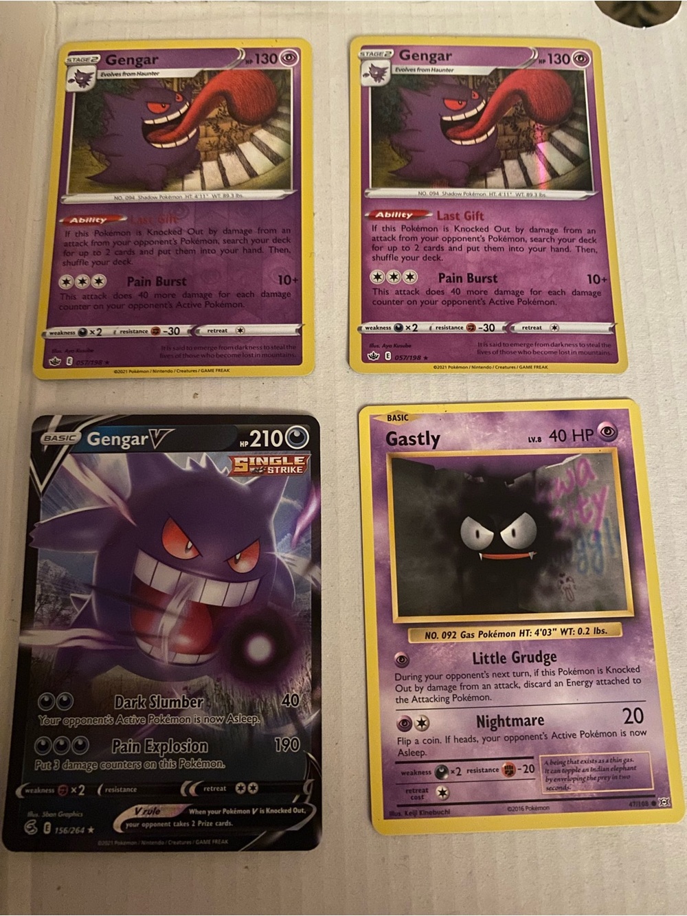 Gengar & Gastly Card Set - Mint